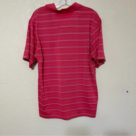 PGA Tour Mens Coral Button Up Collar Golf Shirt Size Large - Picture 2 of 12